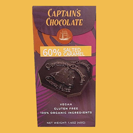Organic Salted Caramel Dark Chocolate Bar (40g)