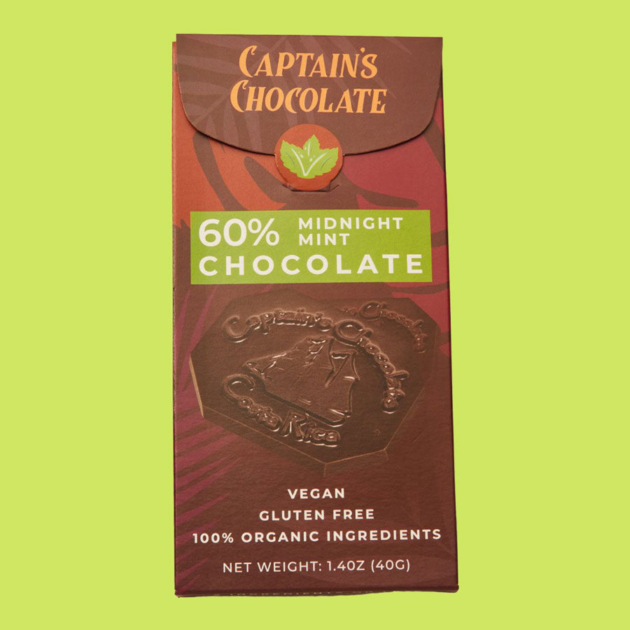 Organic Midnight Mint Dark Chocolate Bar (40g)