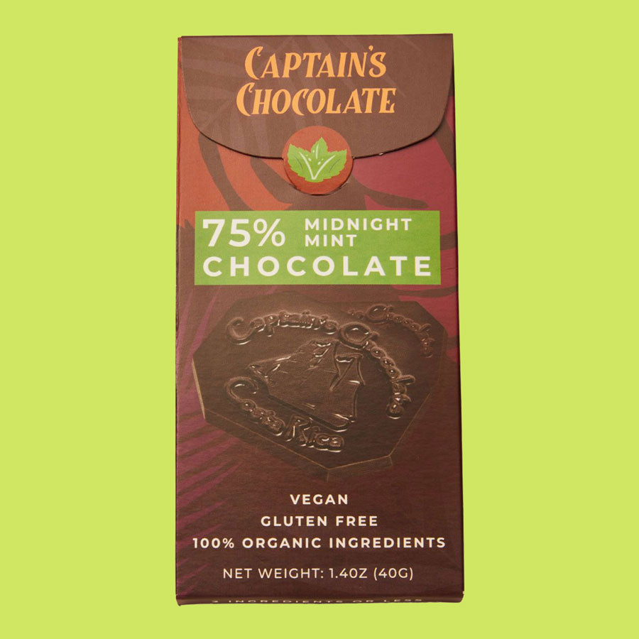 Organic Midnight Mint Dark Chocolate Bar (40g)