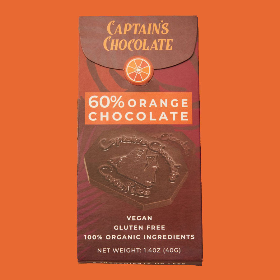 Organic Orange Dark Chocolate Bar (40g)