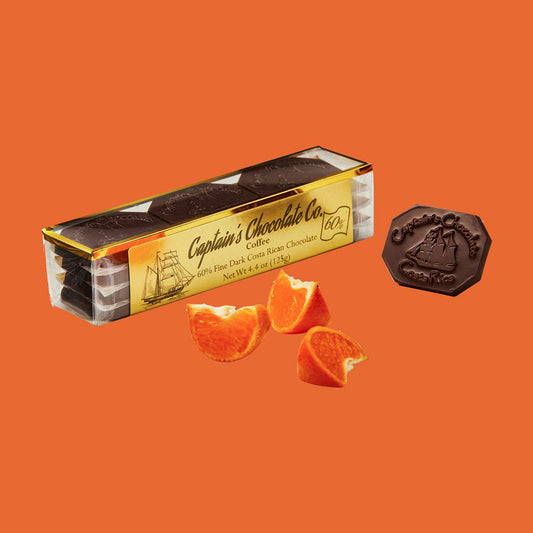 Organic Dark Citrus Orange Chocolate Box (12pc)